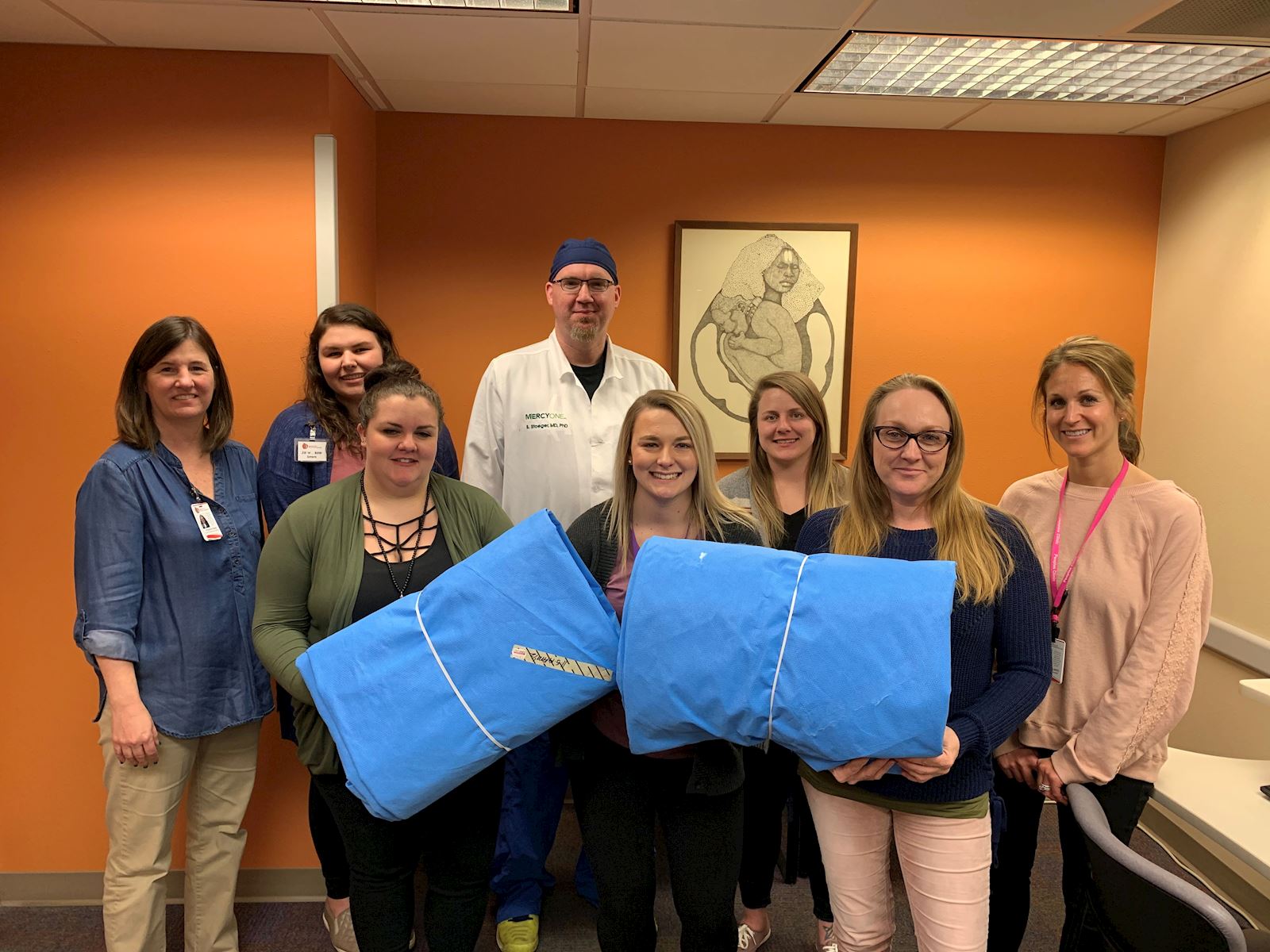 MercyOne Waterloo Turns Medical Supplies into Sleeping Bags for the Homeless