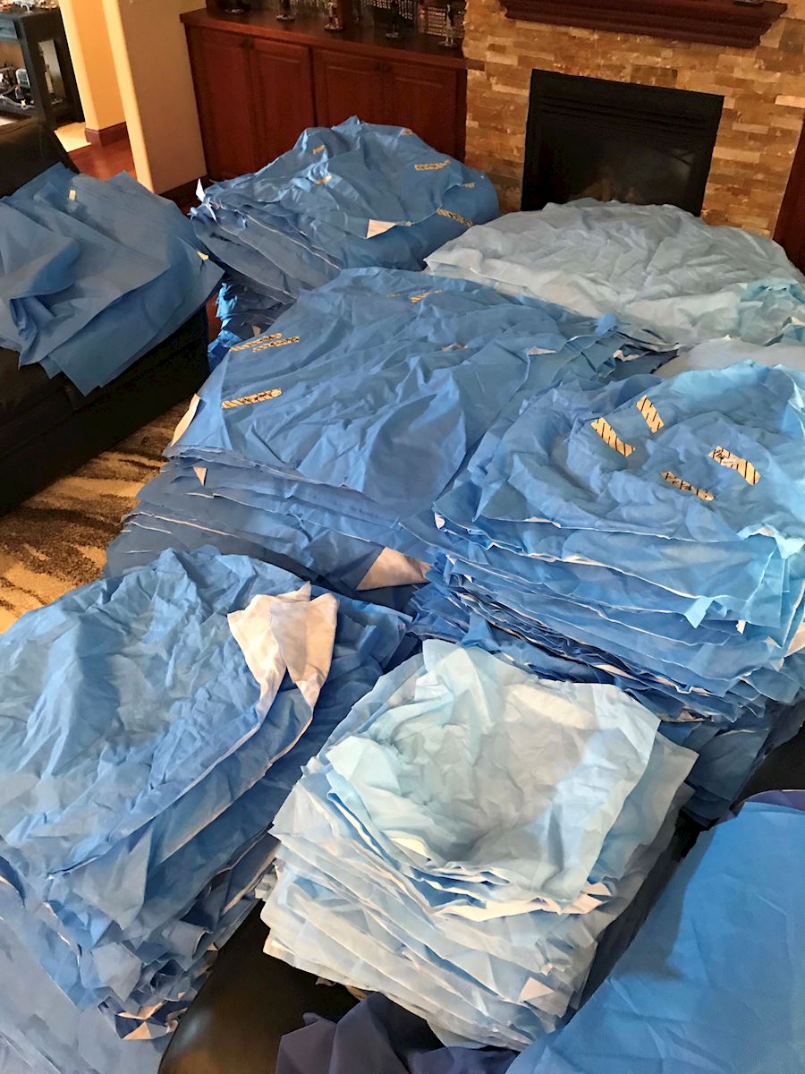 MercyOne team turns hospital supplies into sleeping bags for the homeless