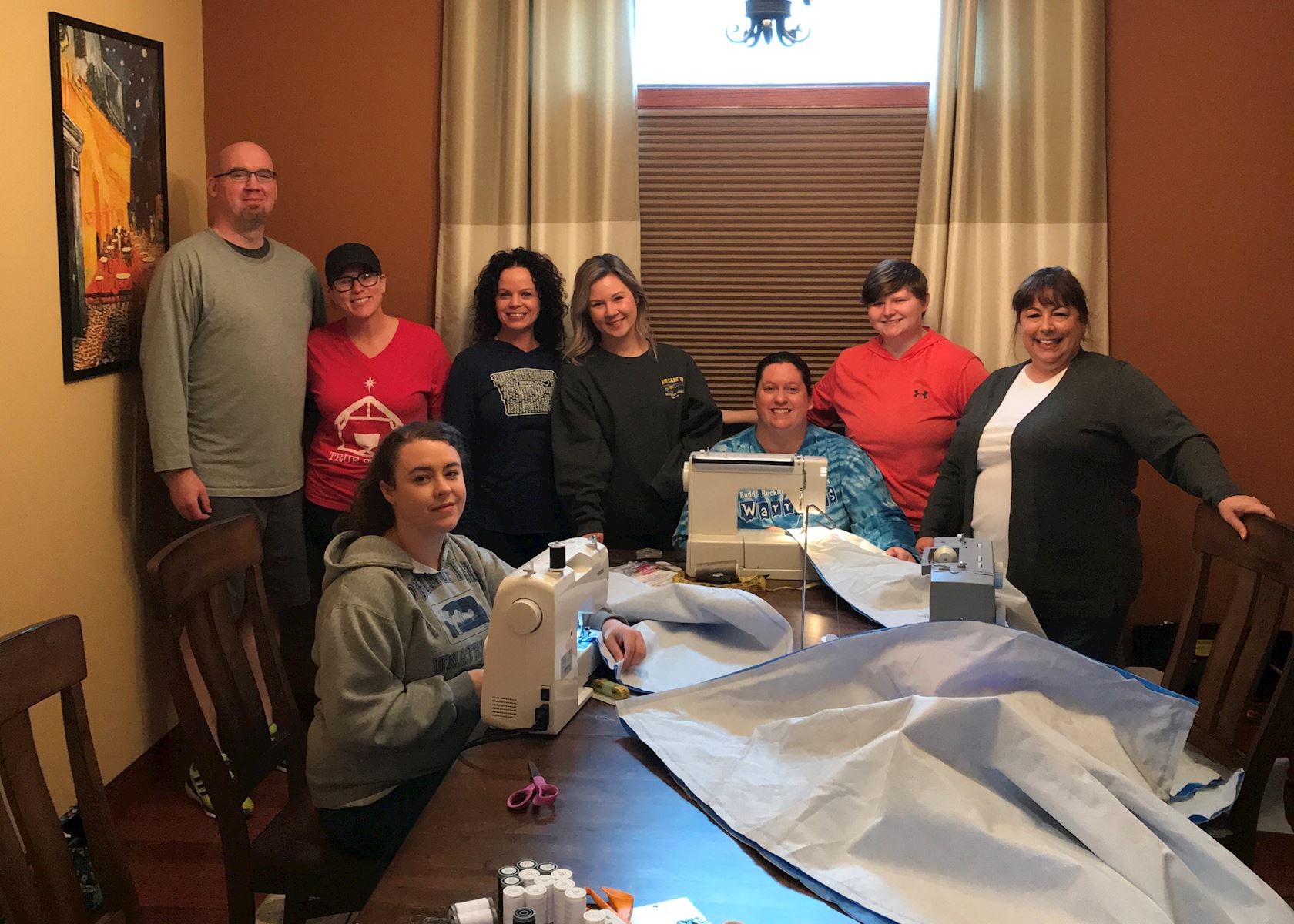 MercyOne team turns Hospital Materials into Sleeping Bags for Homeless